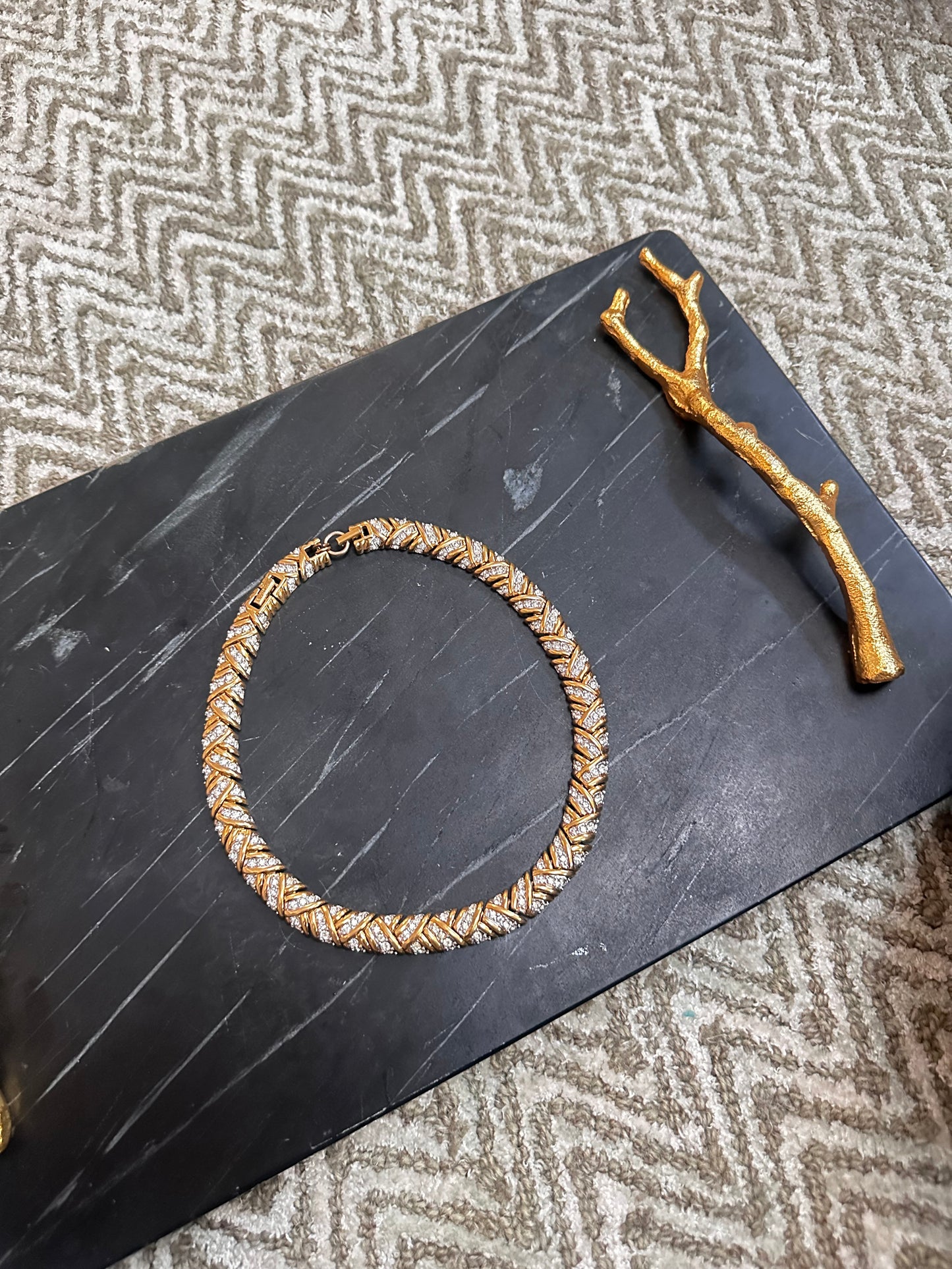 Vintage Nina Ricci Braided Collar Necklace