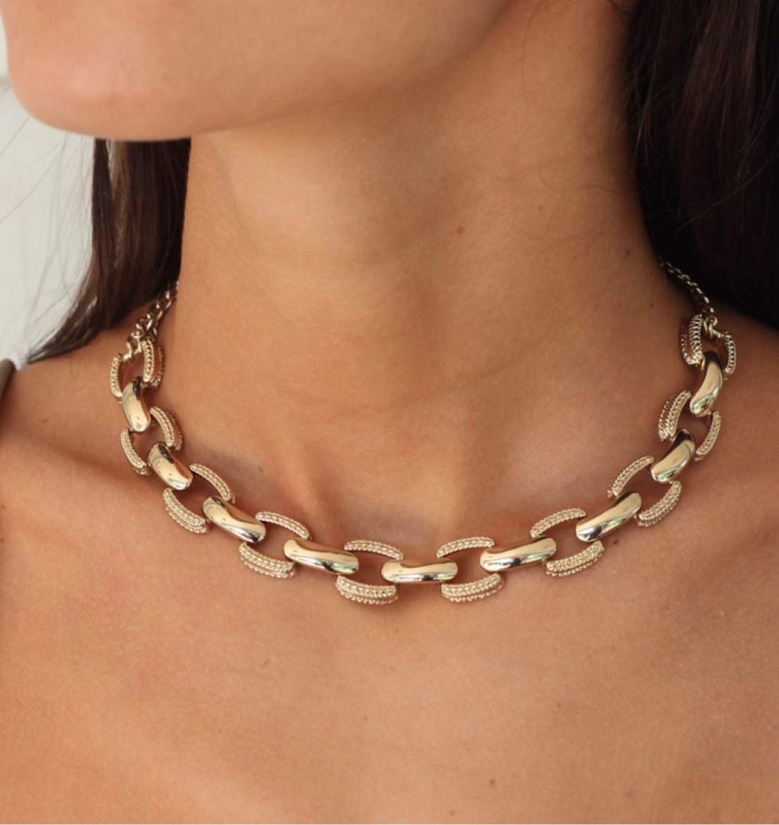 Gold Link Choker