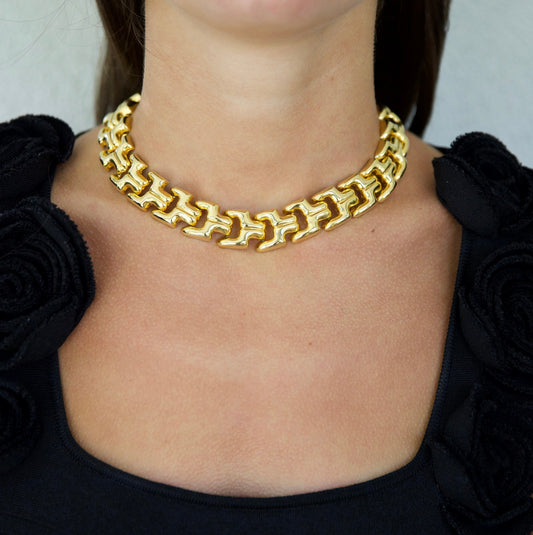 Gold Chunky Link Choker