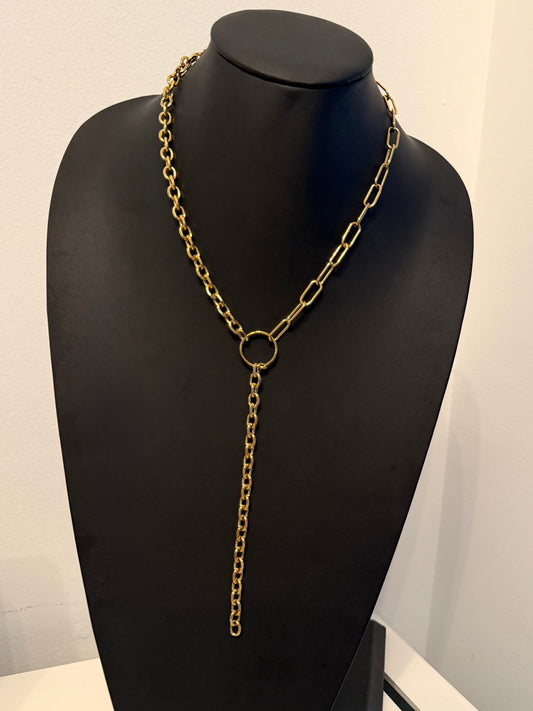 Lariat Chain Link Necklace