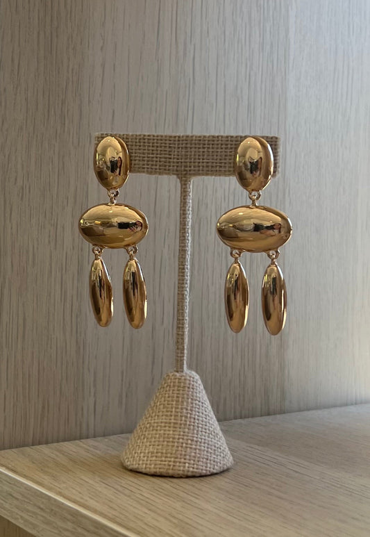Gold Hanging Dangle Earring