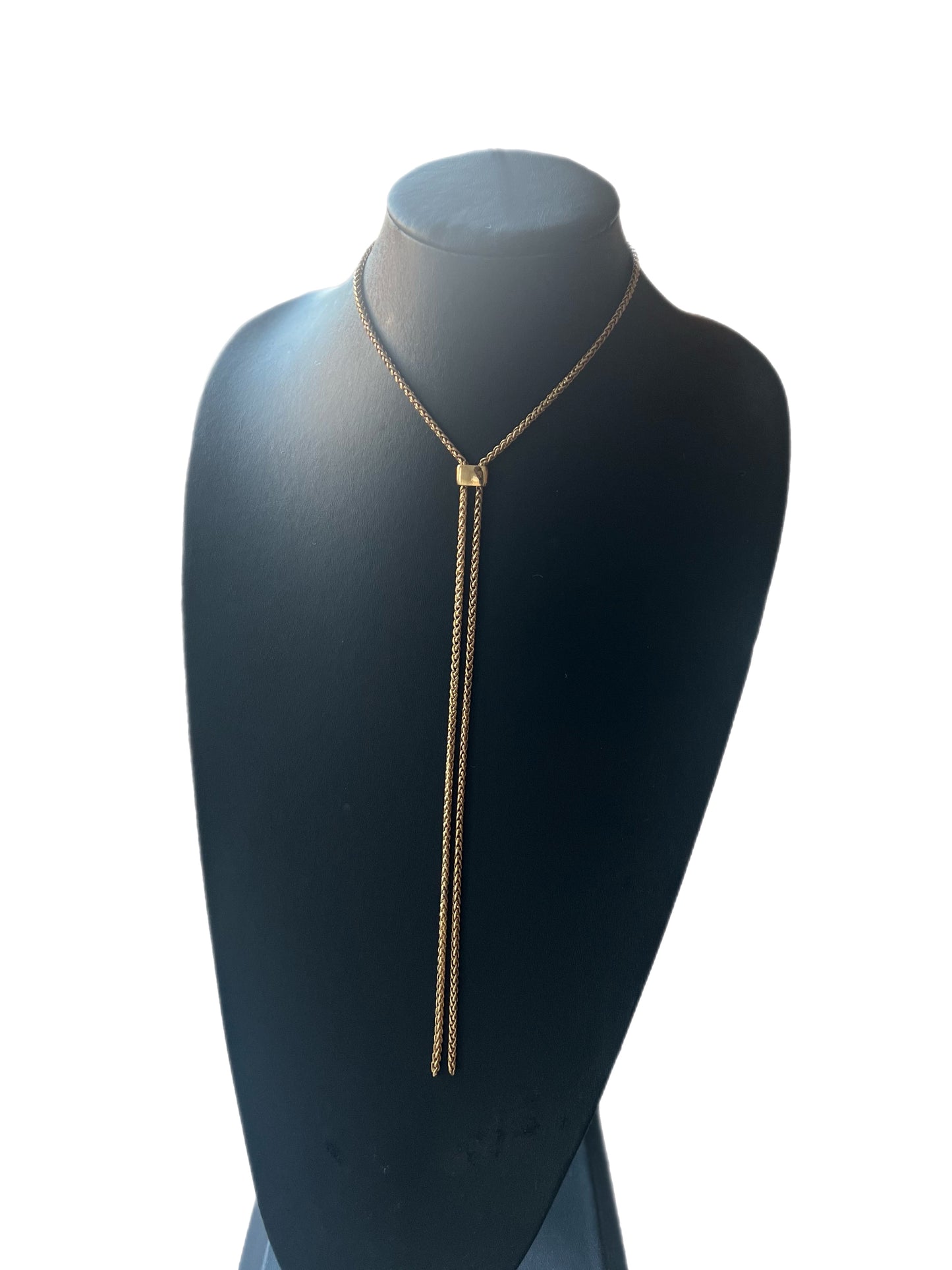 Gold Adjustable Lariat Necklace