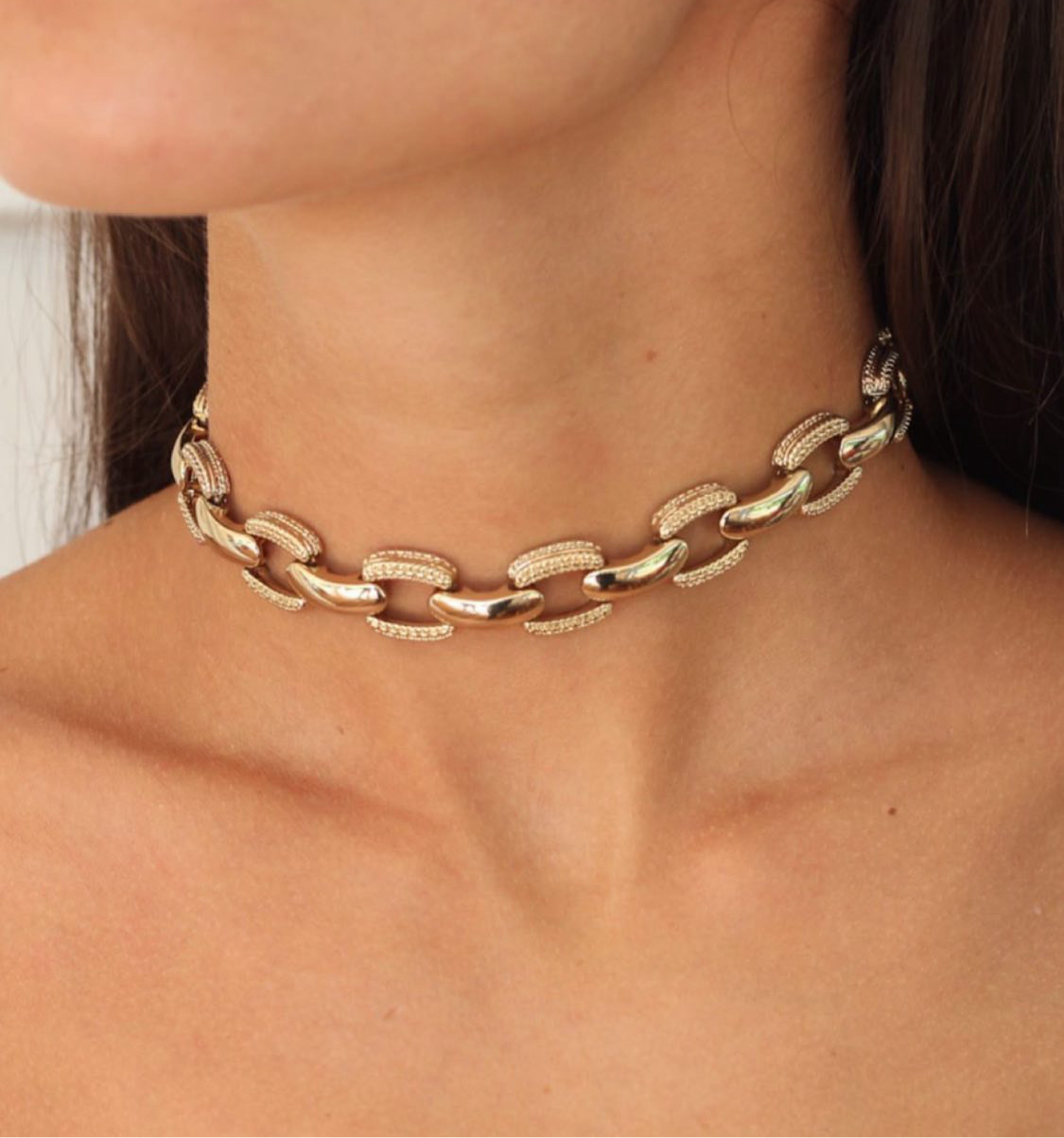 Gold Link Choker