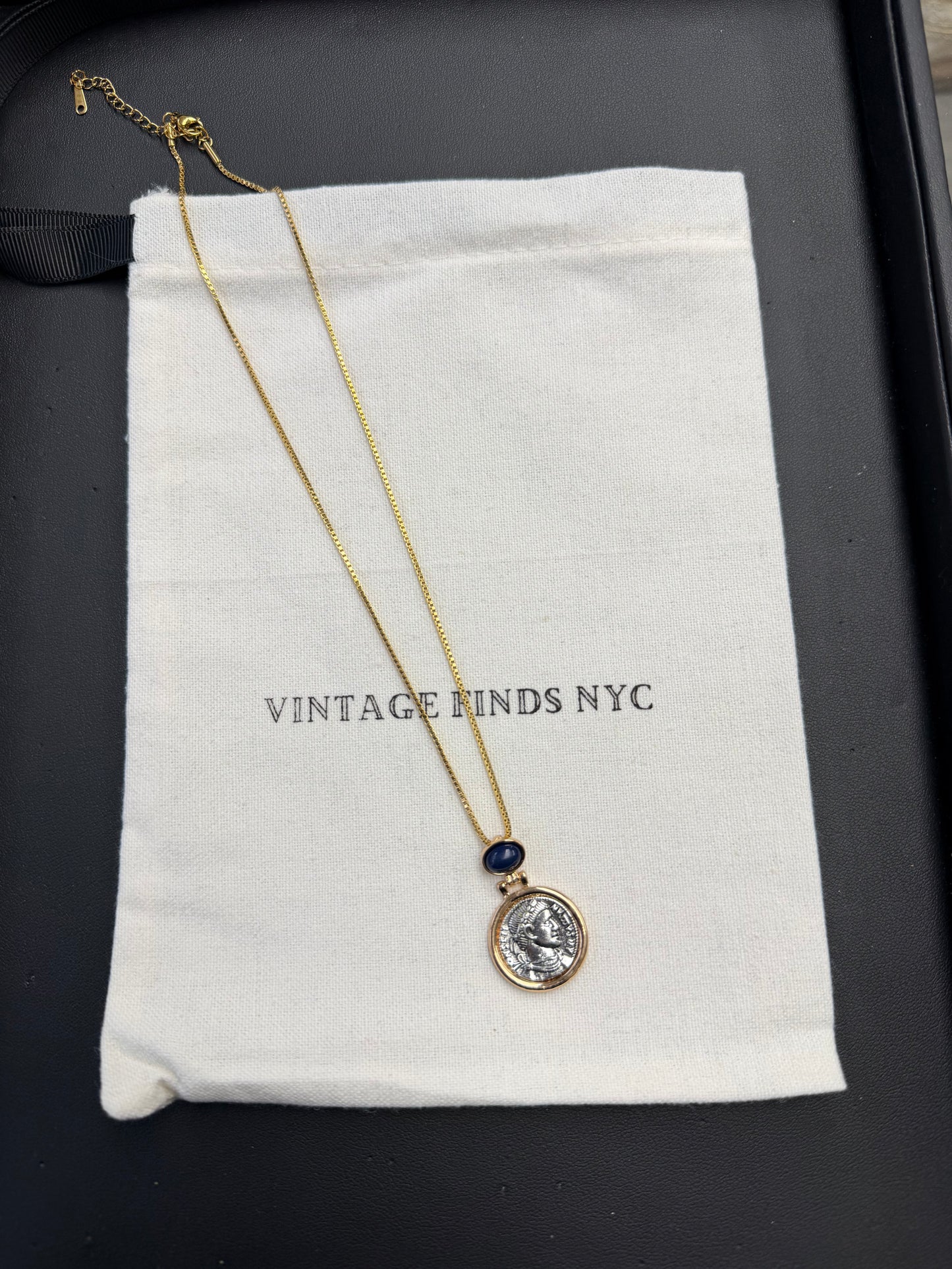 Vintage Gold Coin Necklace