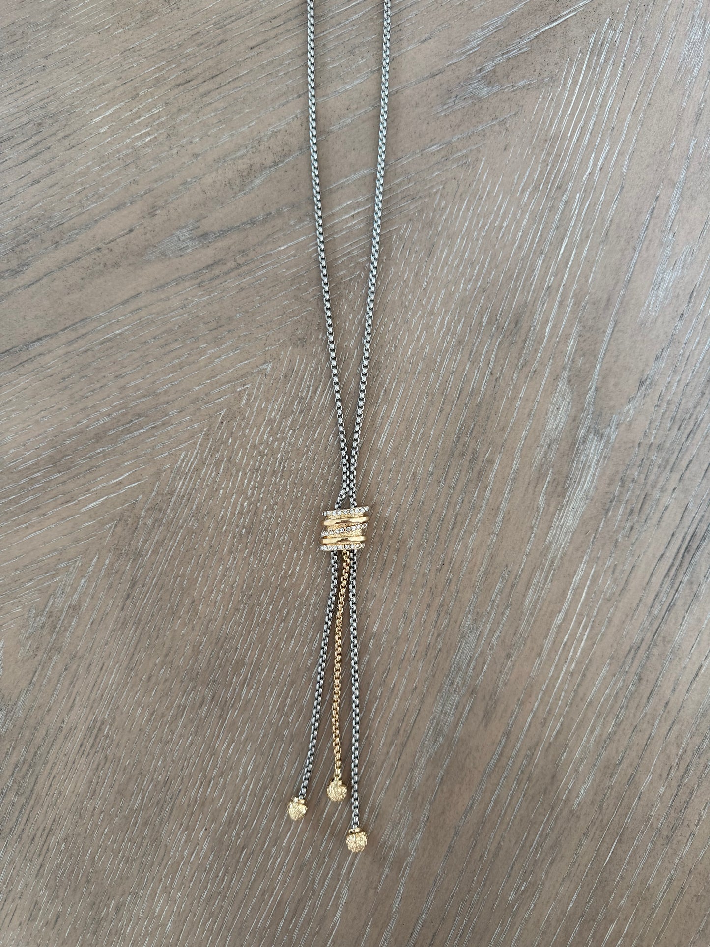 Vintage Two Tone Adjustable Lariat