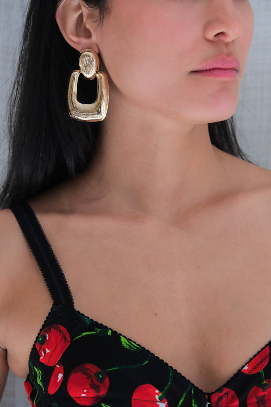 Oversized Door Knocker Earrings