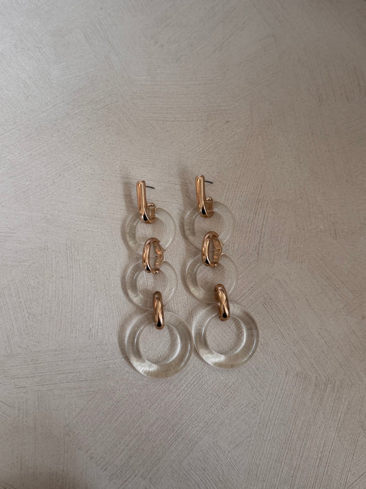 Vintage Ciner Lucite Drop Earrings