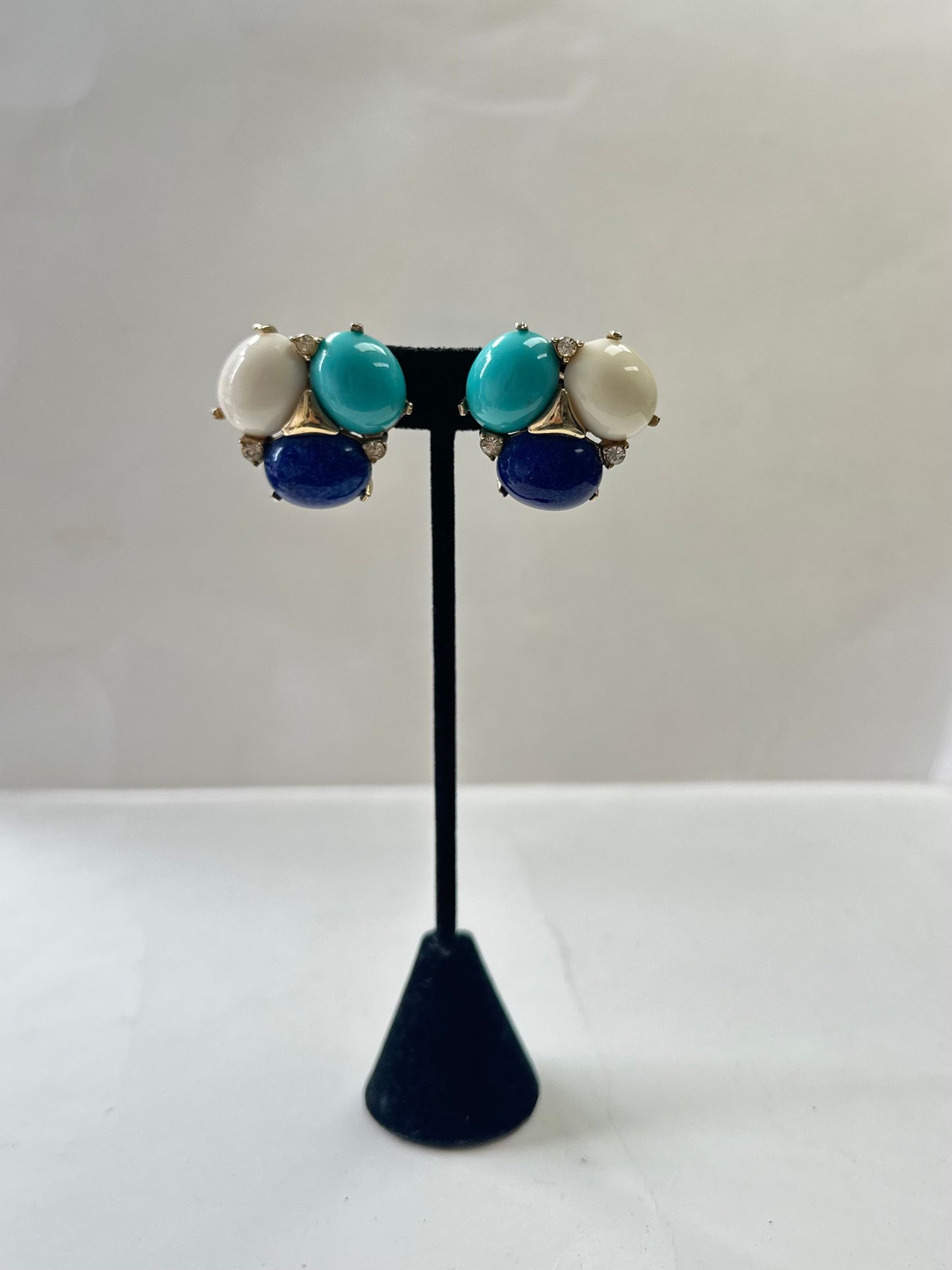 Blue White & Turquoise Earrings