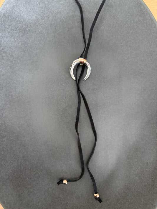Crescent Bolo Tie Adjustable