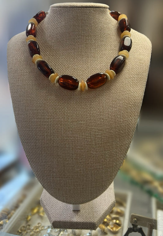 Brown Beaded Necklace