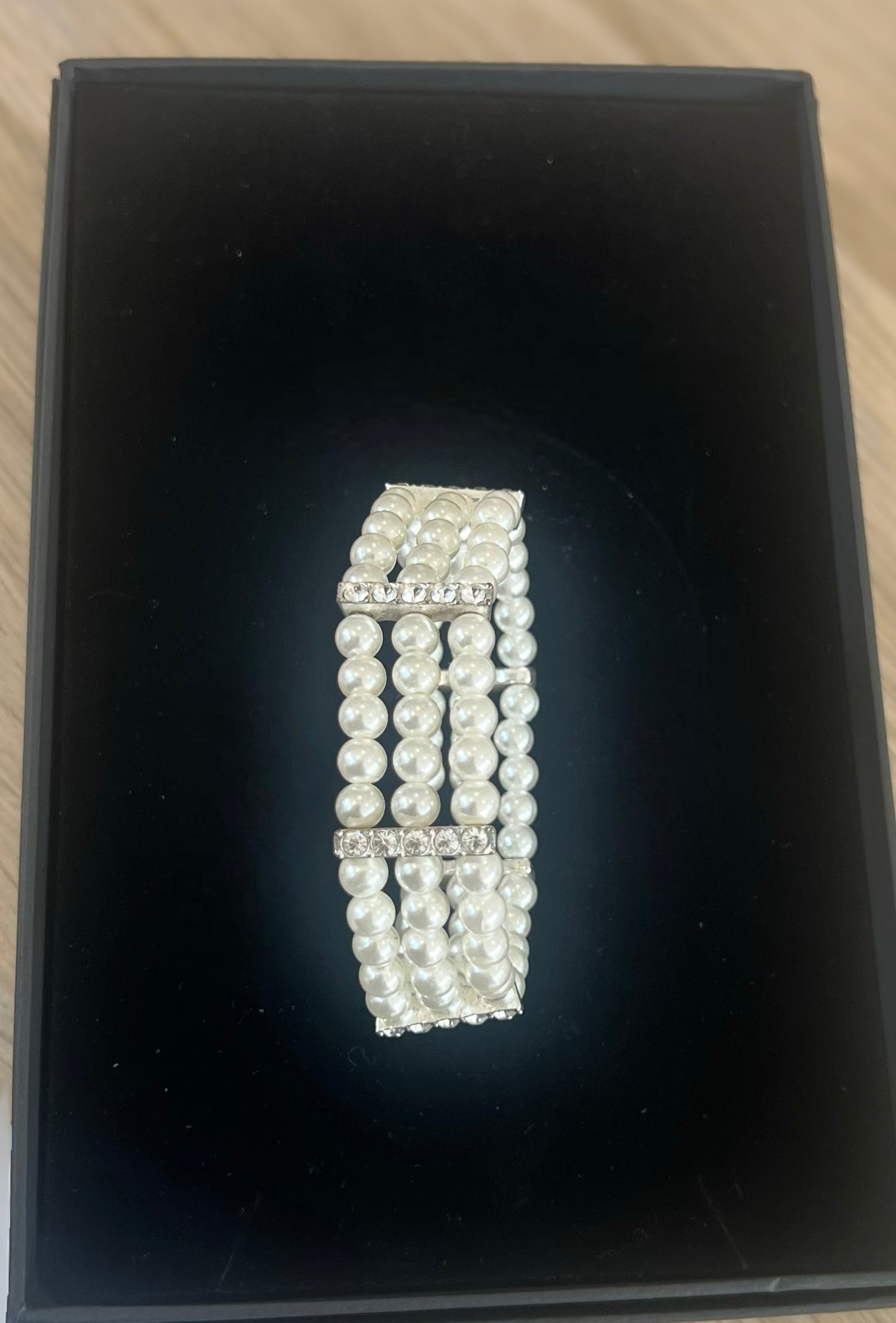 Pearl And Crystal Bracelet
