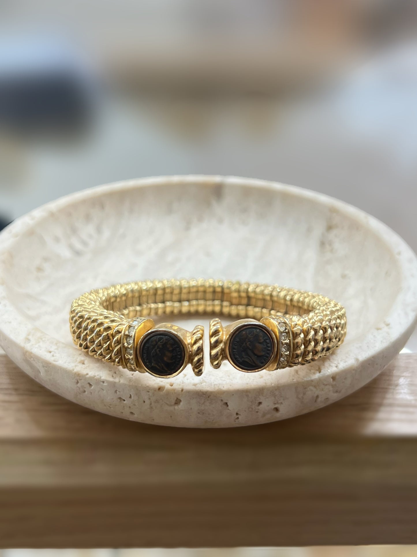 Coin Gold Cuff