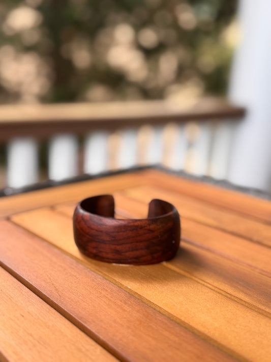Vintage Wood Cuff Bracelet