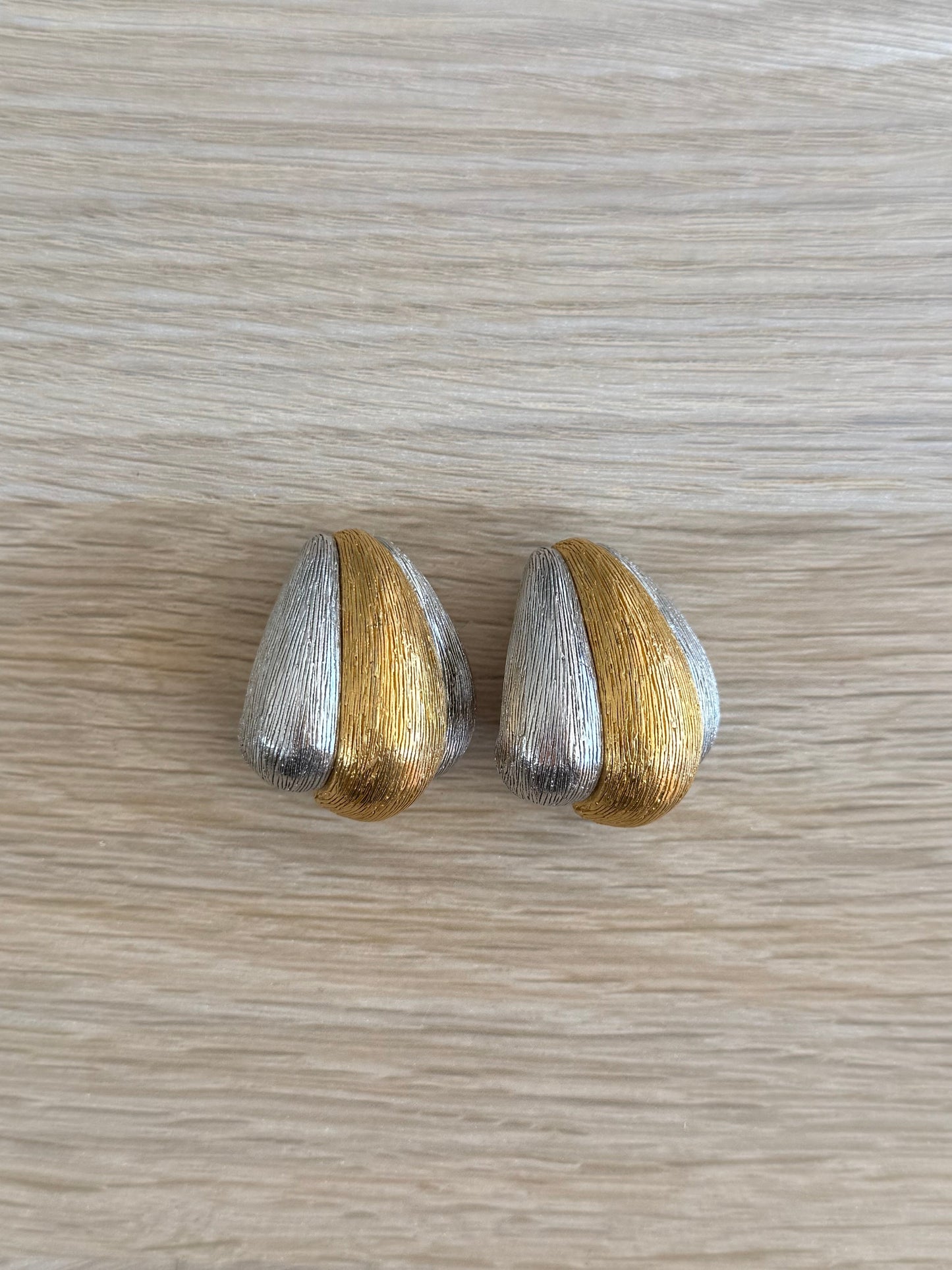Vintage Ciner Matte Clip Earrings