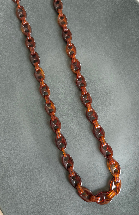 Brown Coffee Bean Necklace