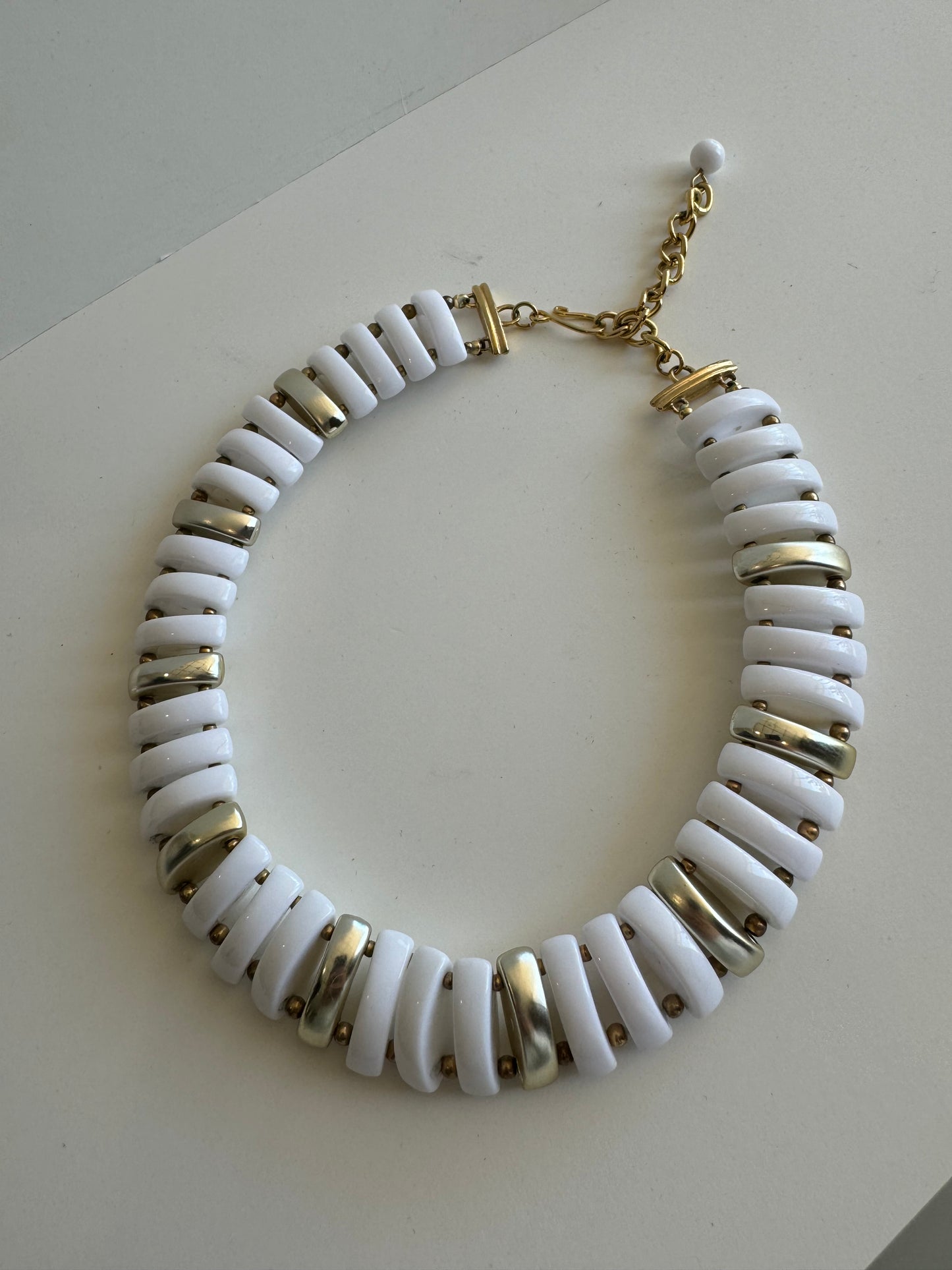 White And Gold Choker