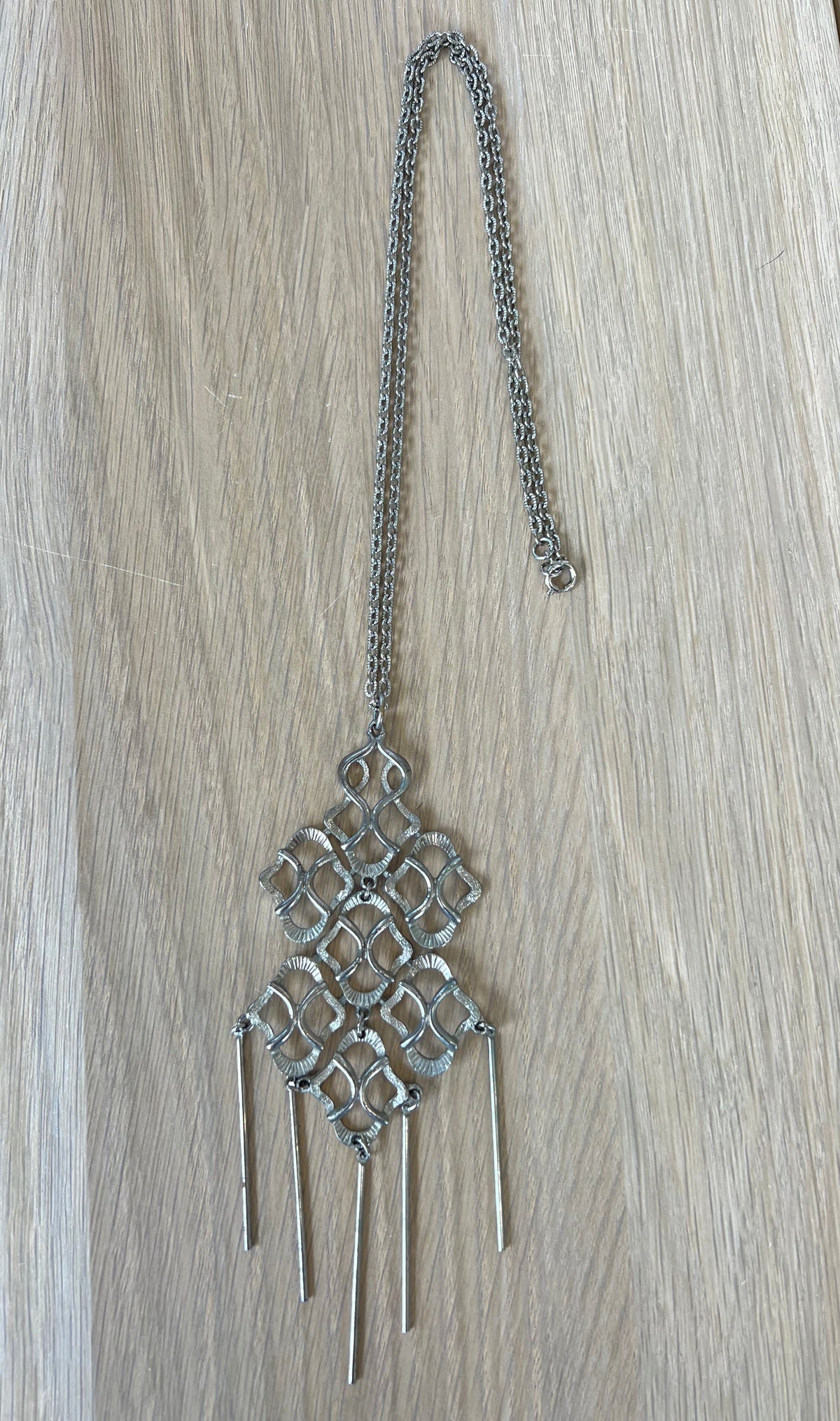 Vintage Silver Tassel Necklace