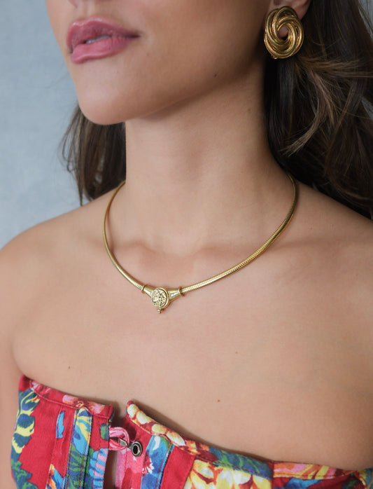 Mini Gold Coin Necklace