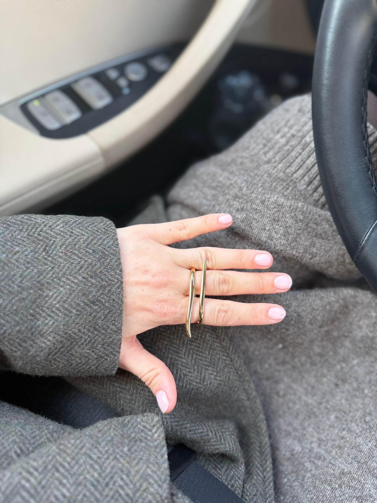 Gold Double Ring