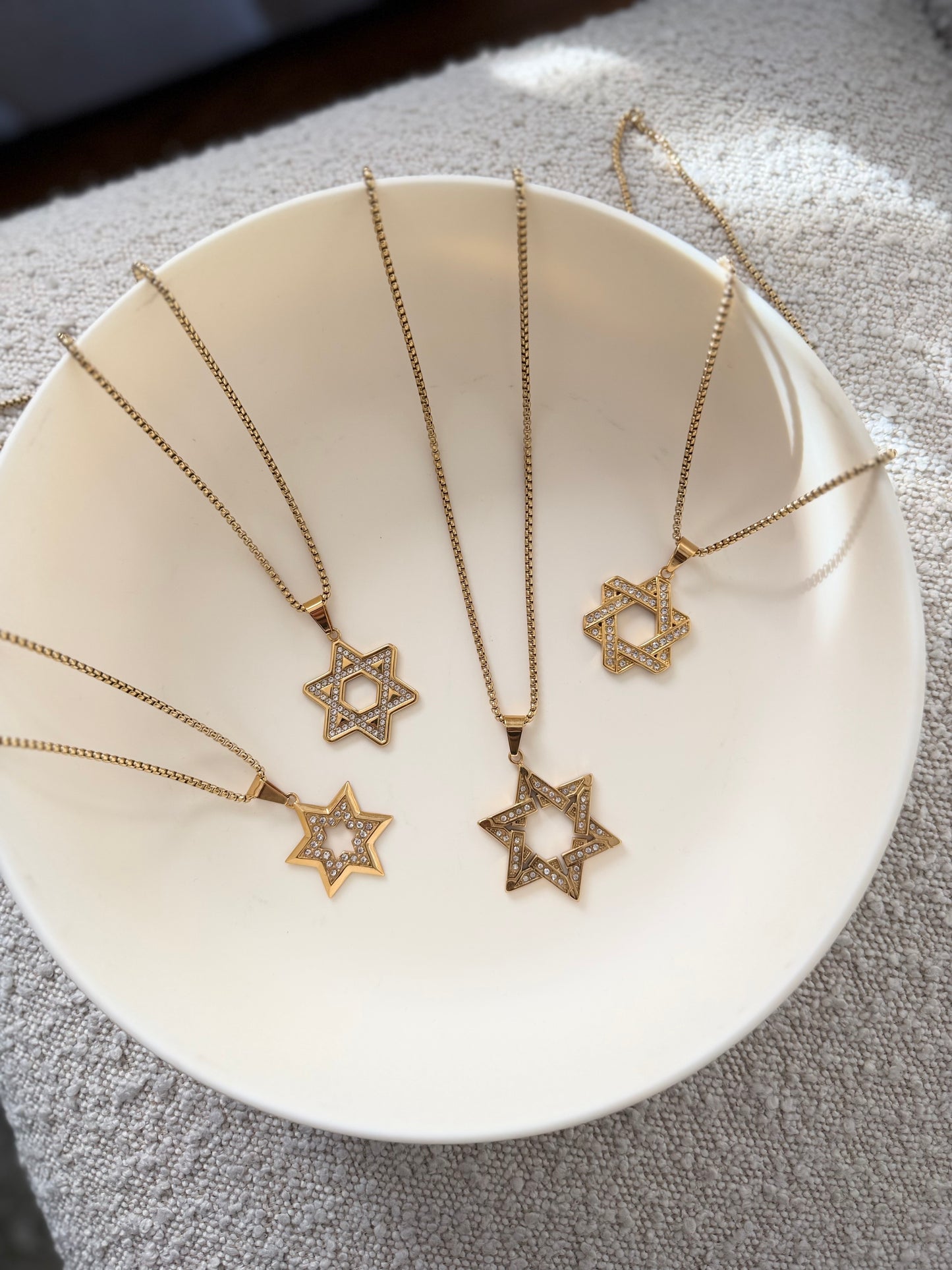 Jewish Star Pendant Necklace