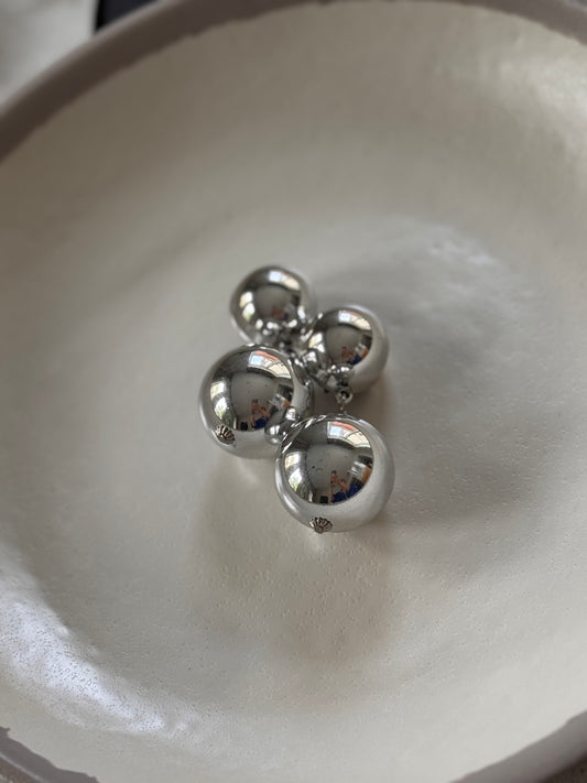 Bubble Silver Earrings