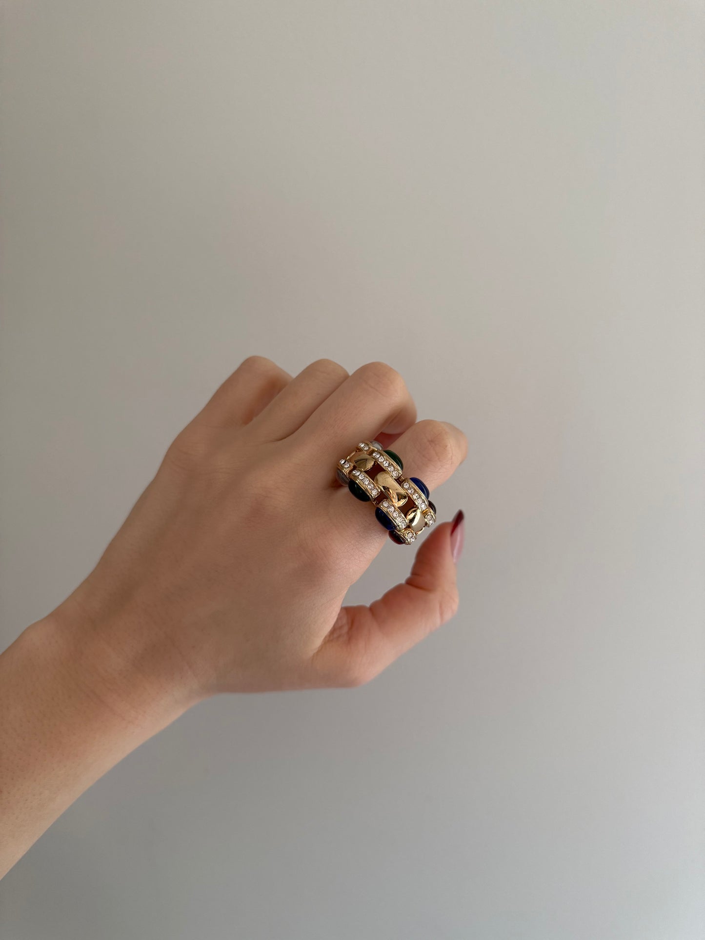 Gold Tone Colored Ring