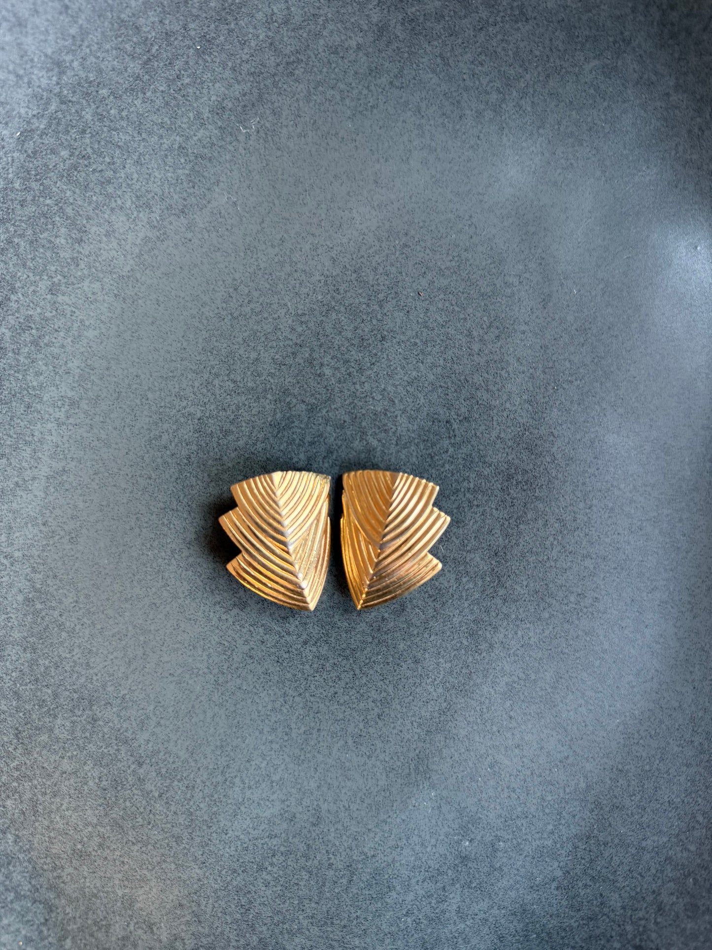 Vintage Givenchy Gold Tone Clip Earrings