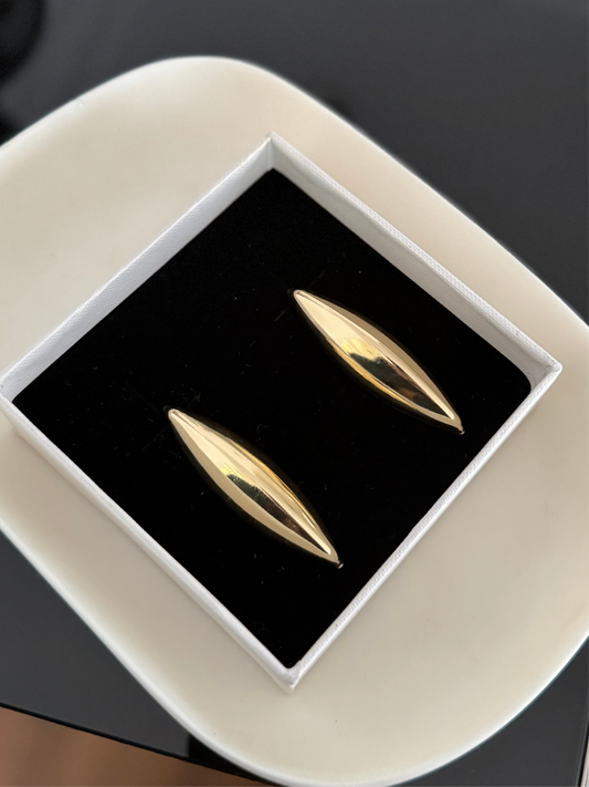 Gold And Silver Long Earring