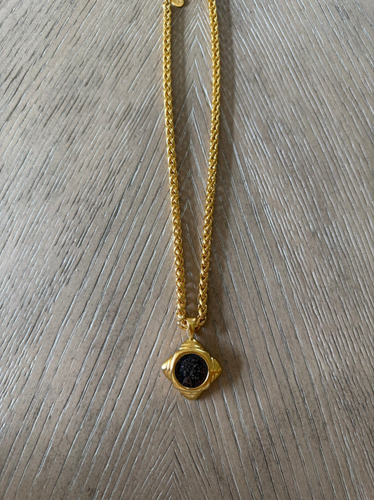 Vintage Joan Rivers Coin Necklace