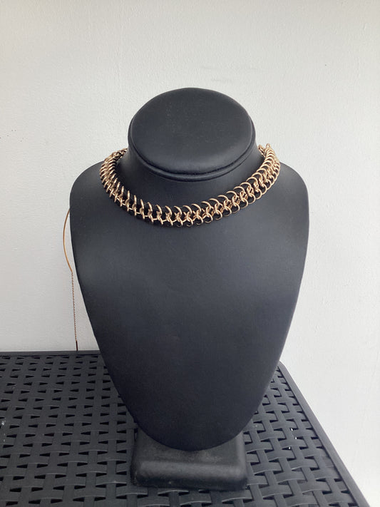 Black And Gold Chain Choker