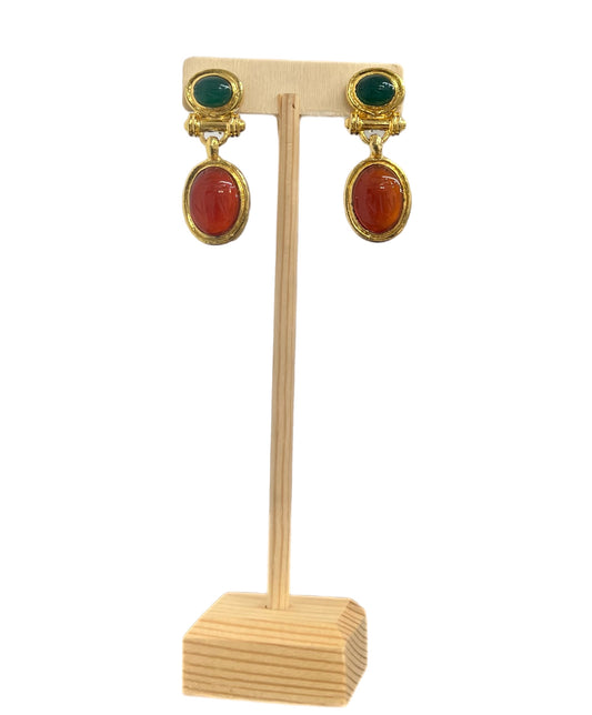 Colored Gemstone Earrings