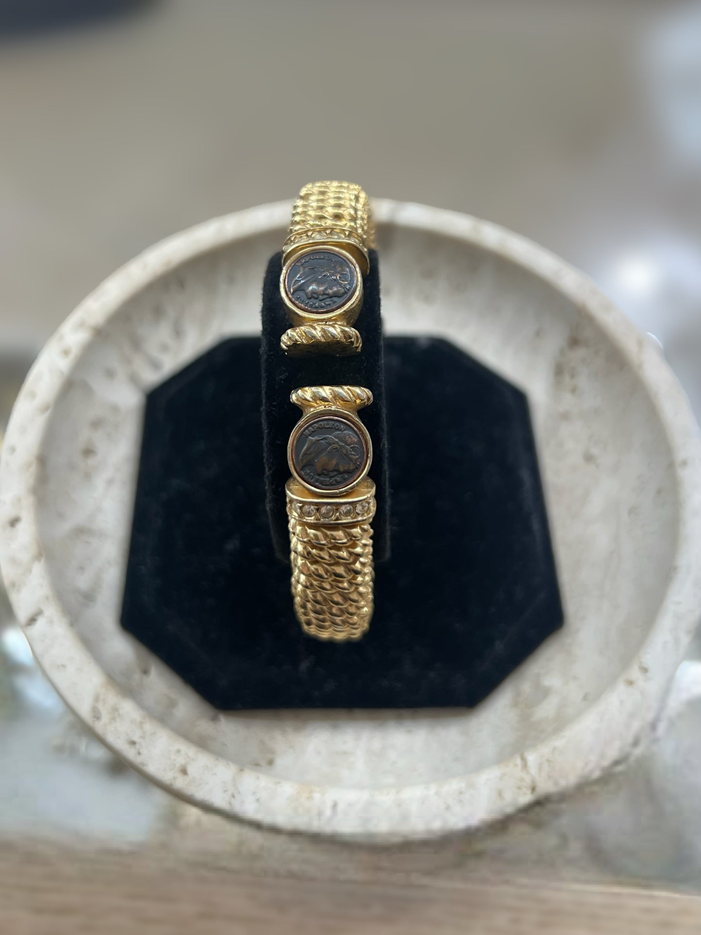 Coin Gold Cuff