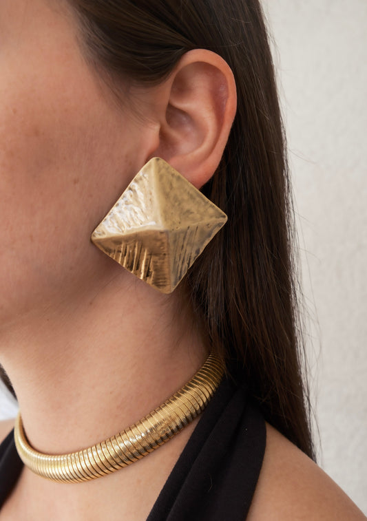 Vintage Hammered Earrings