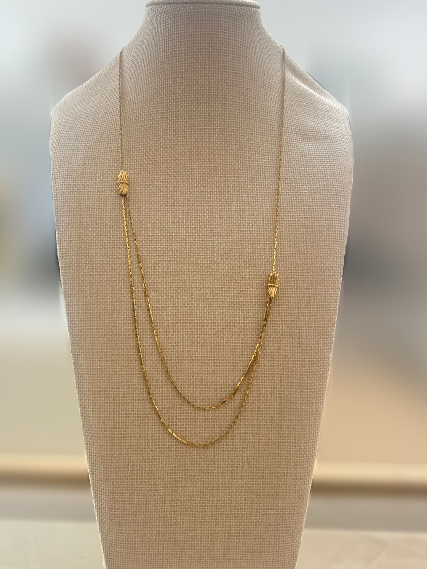 Gold Adjustable Layering Necklace