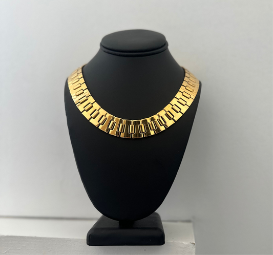 Gold Link Collar Necklace