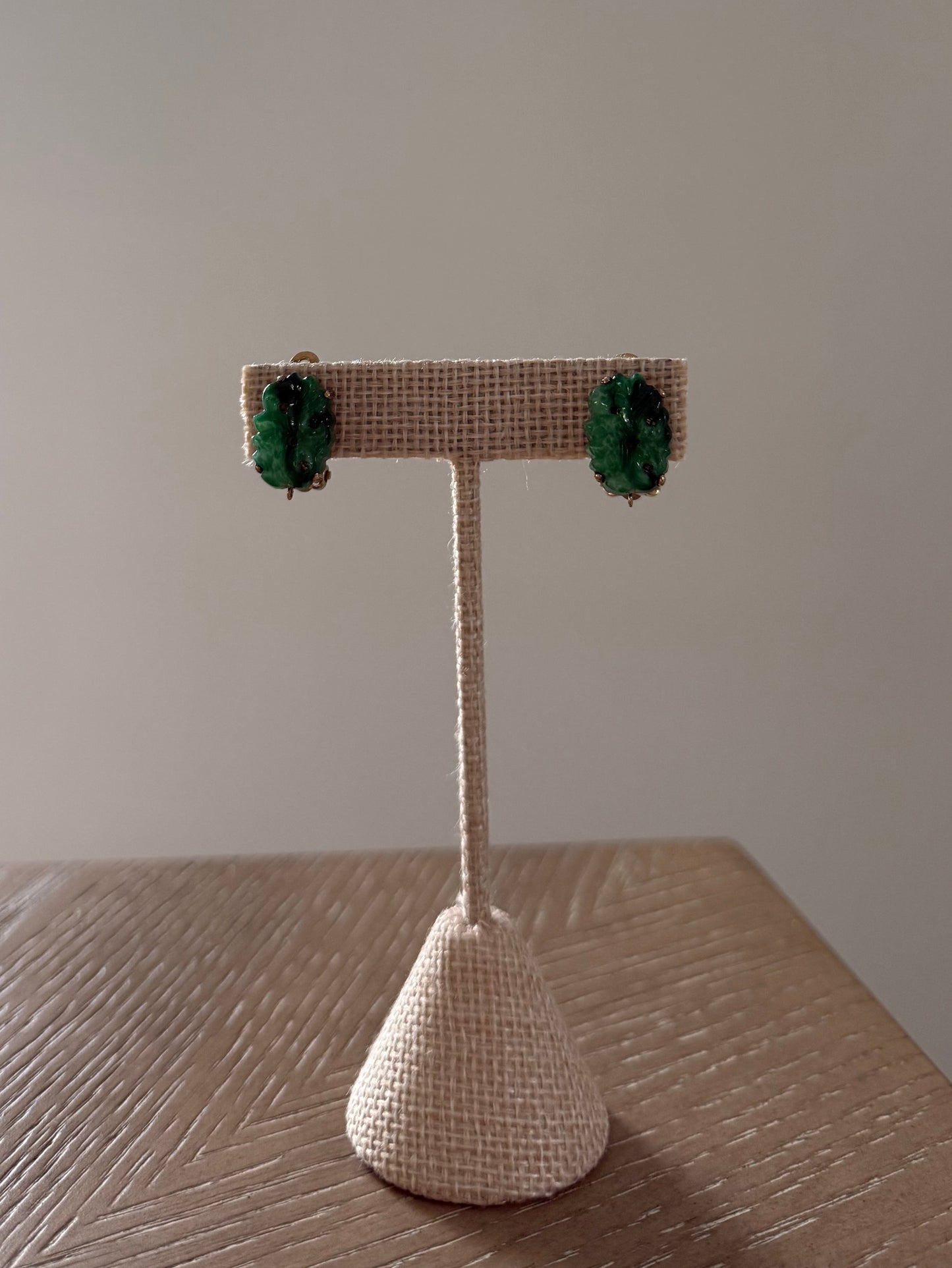 Vintage KJL Jade Earrings