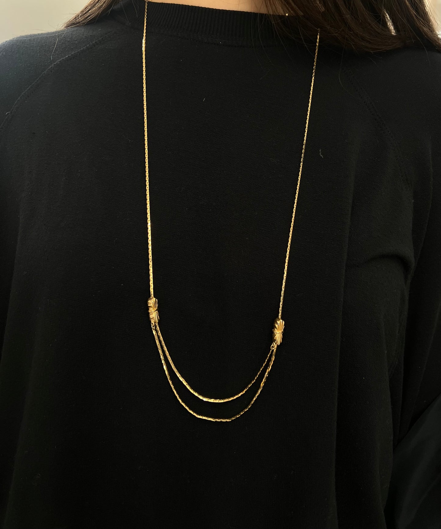 Gold Adjustable Layering Necklace