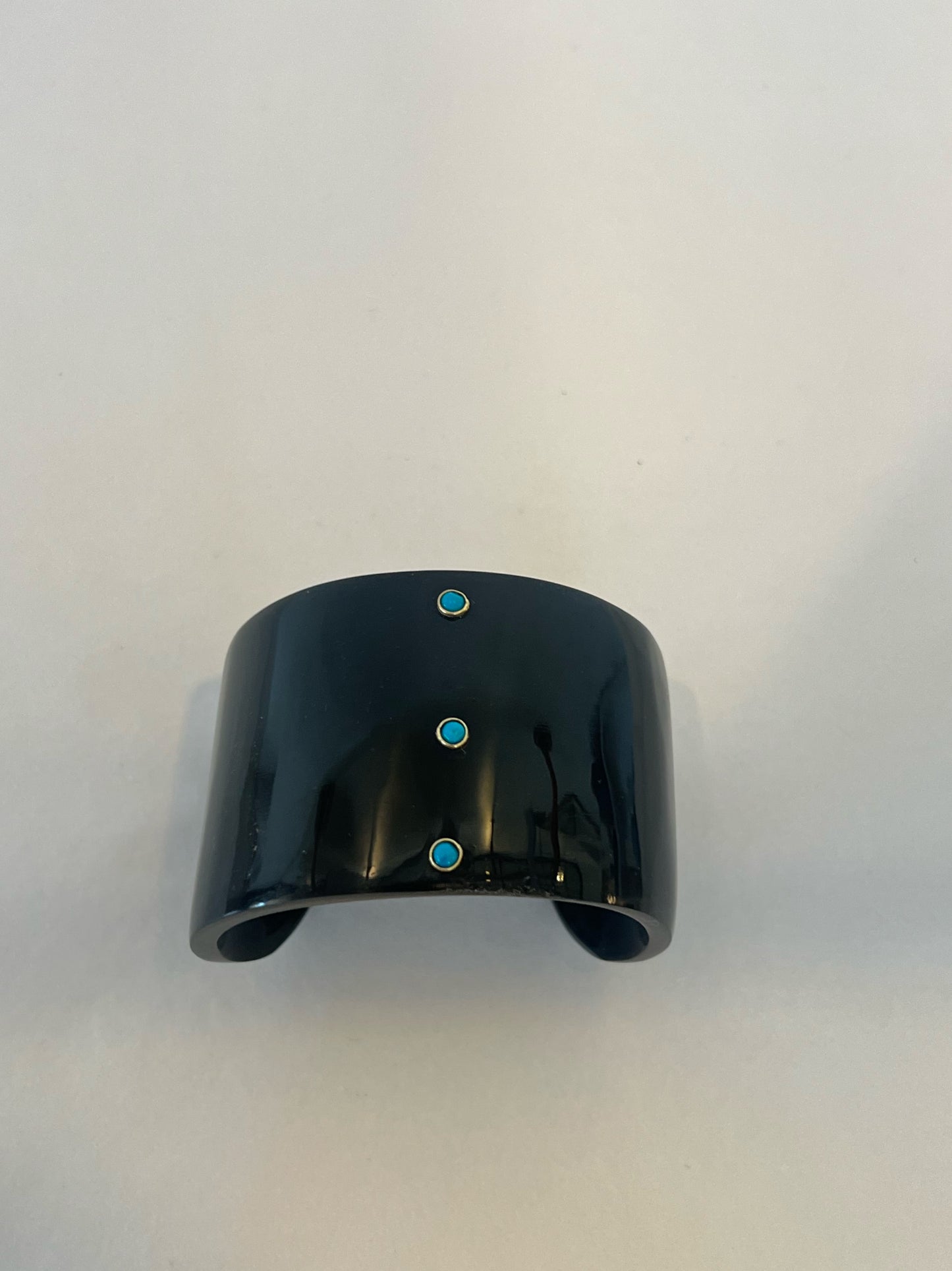 Black Turquoise Stone Cuff