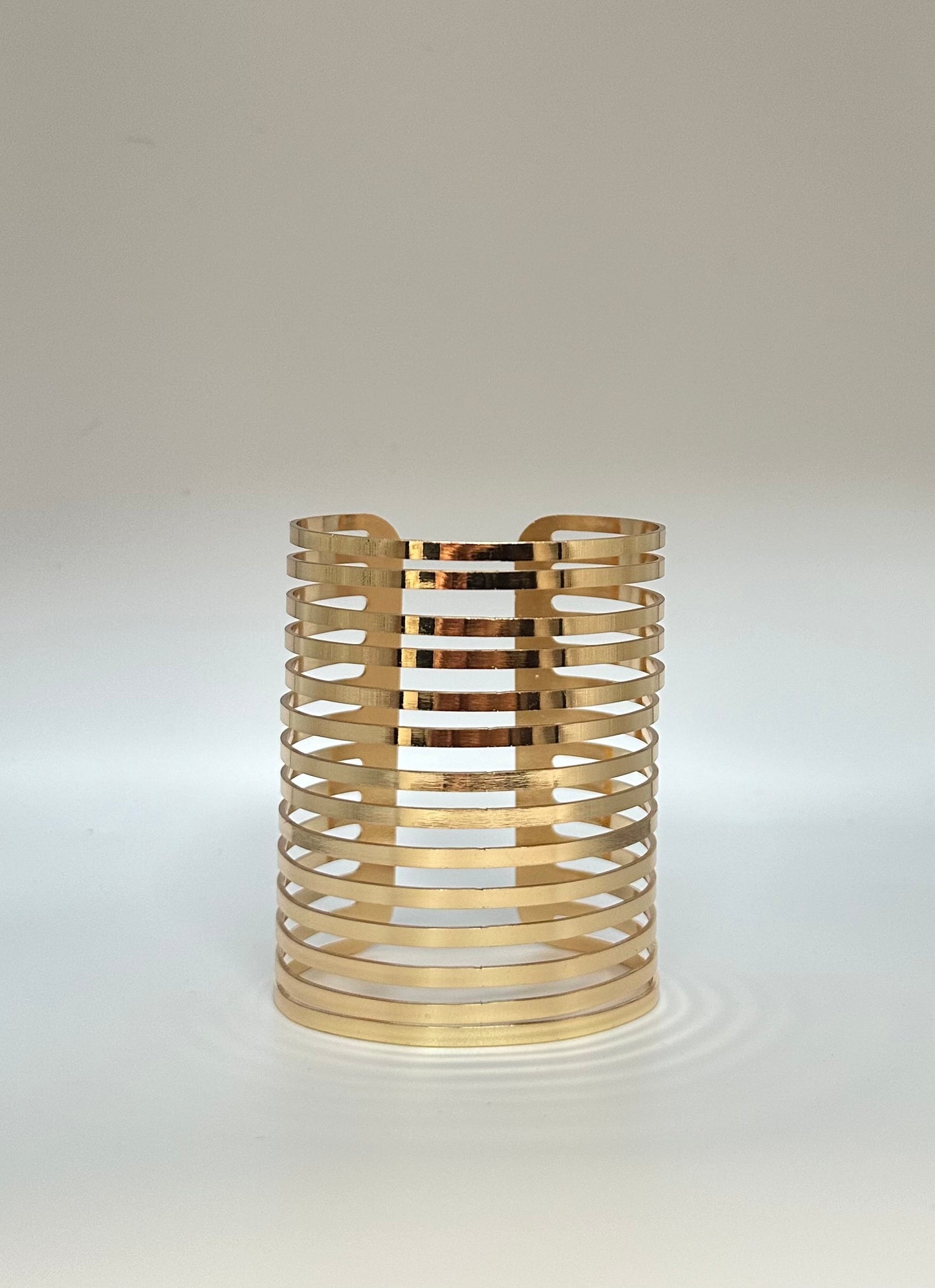 Gold Cut Out Cuff Bracelet