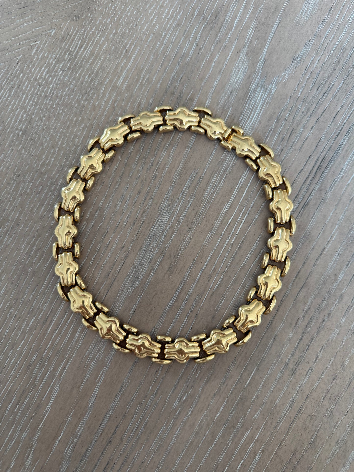 Vintage Gold Link Necklace