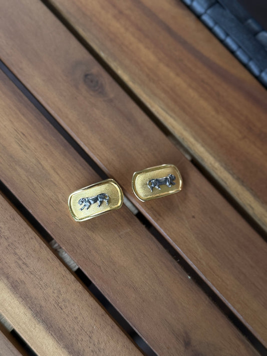Panther Clip On Earrings