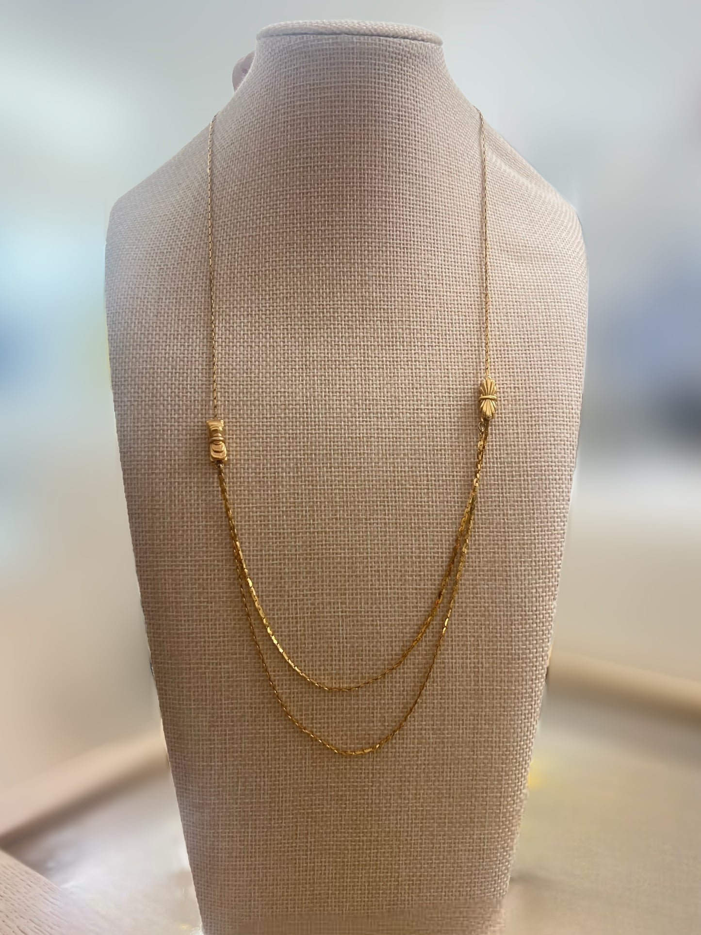 Gold Adjustable Layering Necklace