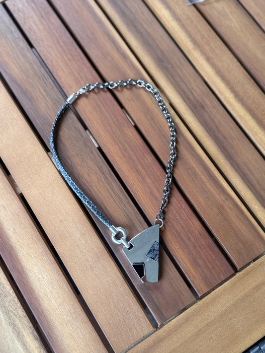 Vintage Pierre Lang Rope and Chain Pendant Necklace