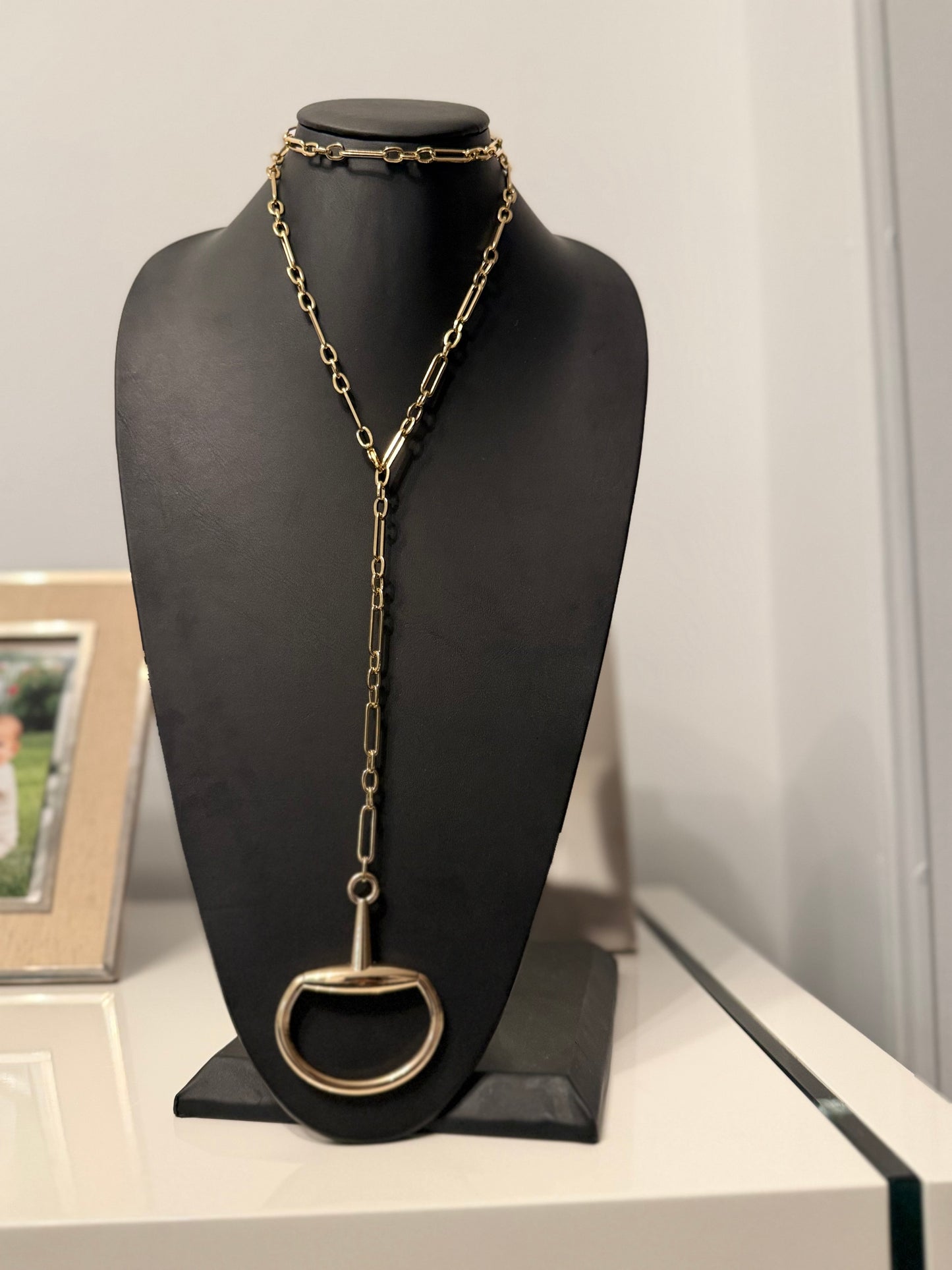 Horsebit Long Necklace