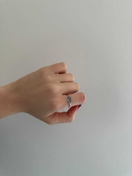 Sterling Silver Hamsa Ring