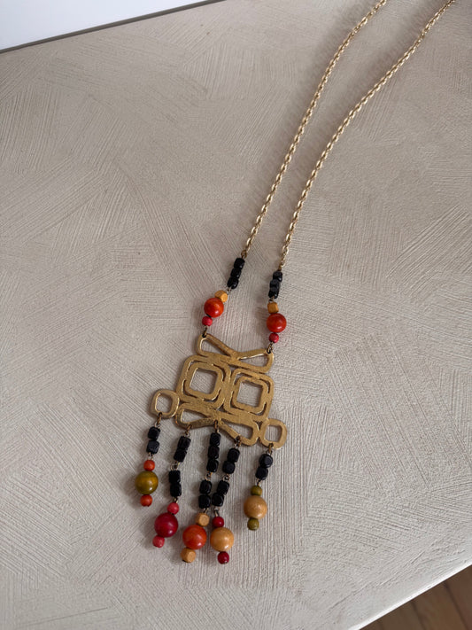 Vintage Long Pendant Necklace