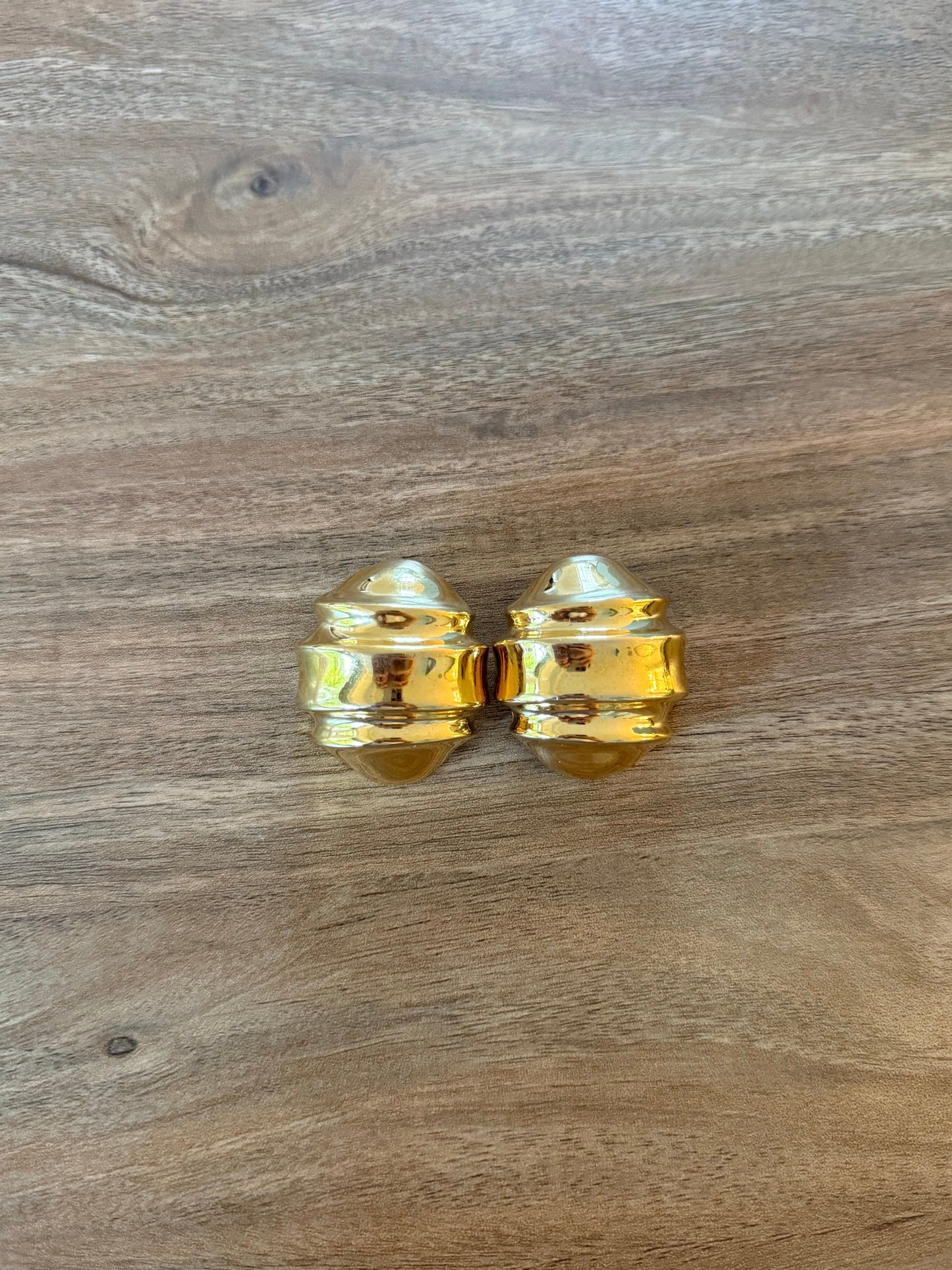 Vintage Oversized Gold Earrings
