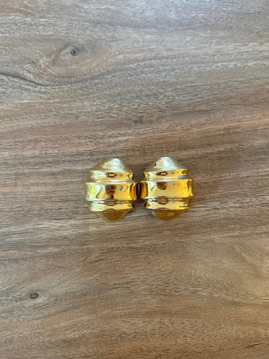 Vintage Oversized Gold Earrings
