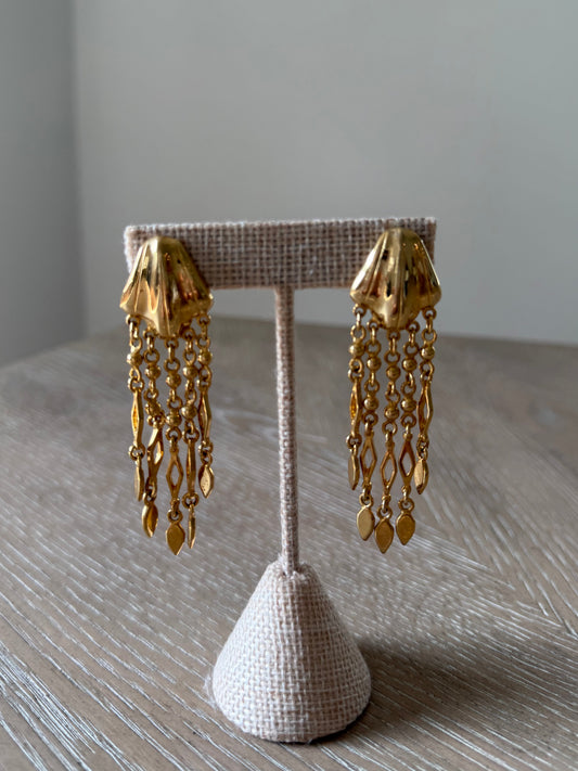 Vintage Gold Hanging Earrings