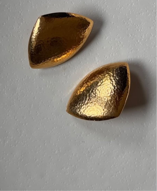 Hammered Gold Earrings